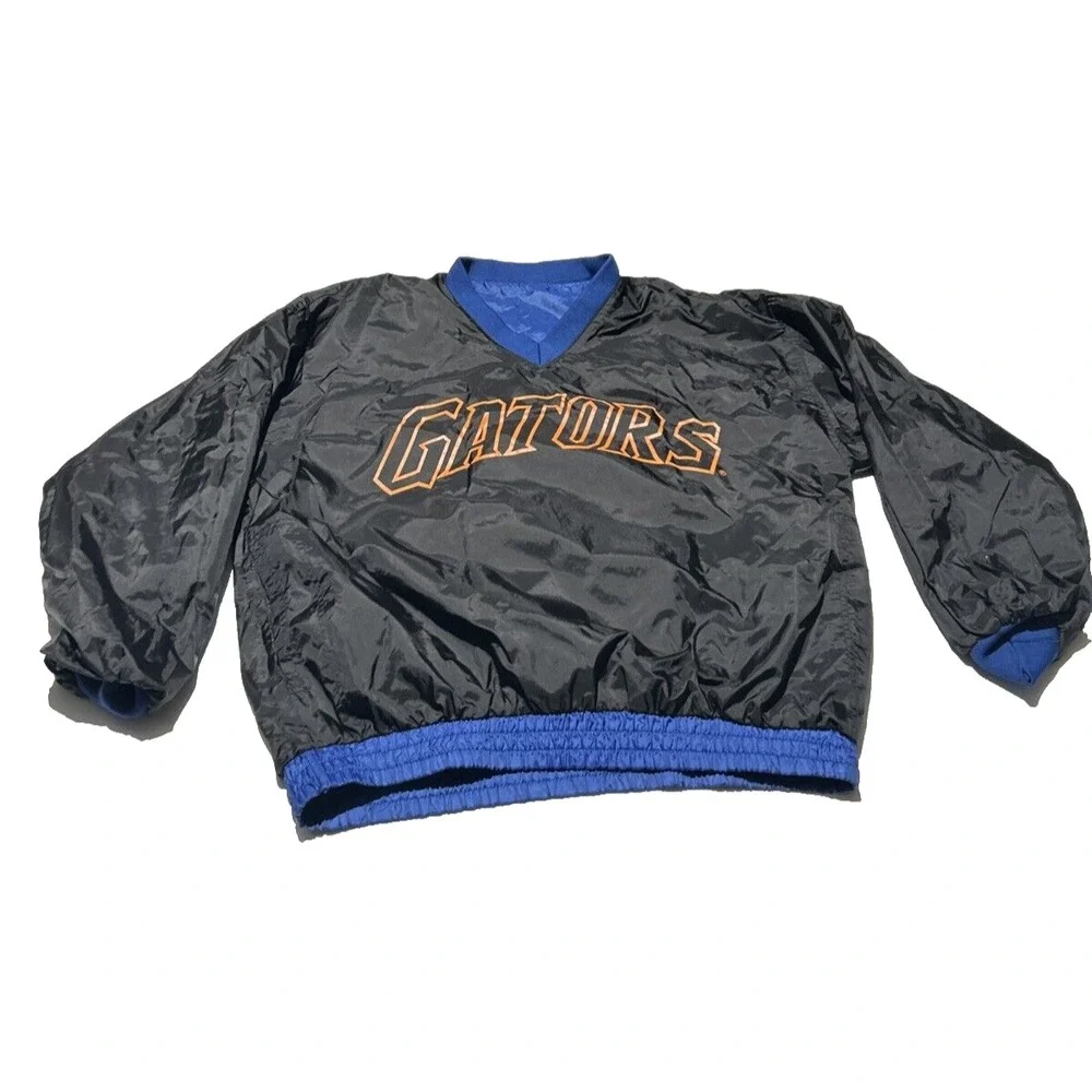Florida Gators Reversible Windbreaker Jacket Men's Large 100% Nylon‎ Preowned